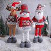 Christmas Santa Snowman-Reindeer Christmas Decoration Leg Table Mantel Decoration