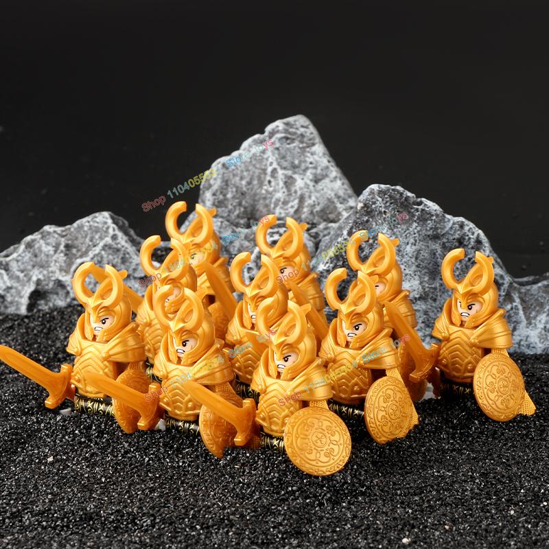 Movie Series Orc Uruk-hai Army Action Figures Mini Bricks Doll Assemble Building Blocks MOC DIY Toys for kid gift