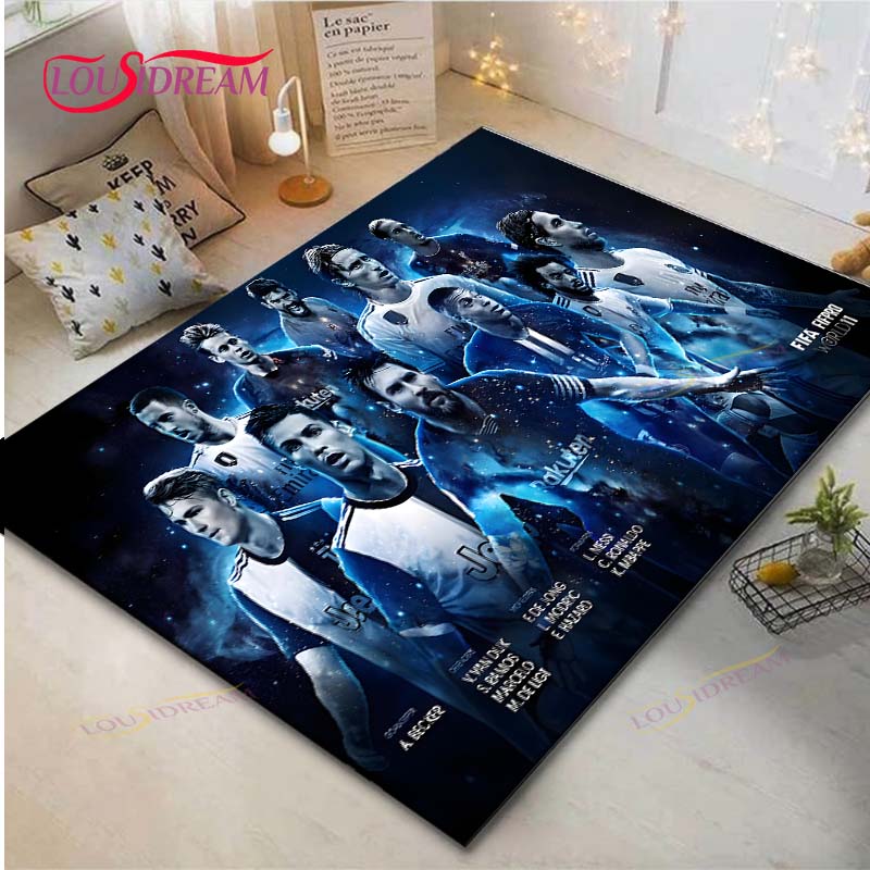 Криштиану Роналду--Месси-Неймар Ковер с принтом Гостиная Противоскользящий ковер Детская спальня Коврики Игровой ковер Большой ковер Декор