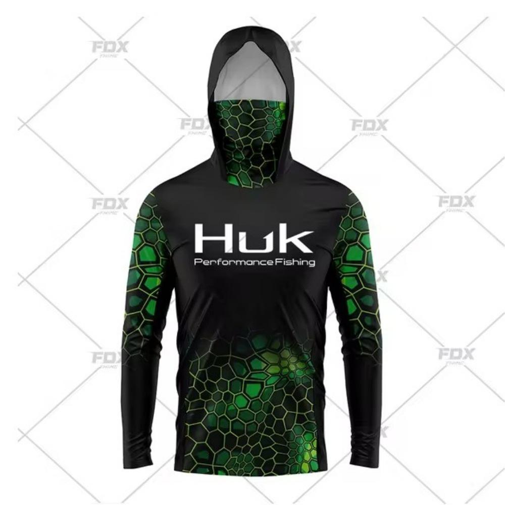 Трансграничный HUK спортивный костюм для активного отдыха с капюшоном, интегрированный костюм для рыбалки, легкий и тонкий, защита от солнца, длинный рукав, костюм для ловли на Луя