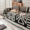 Chenille Sofa Towel Simple Modern Geometric Sofa Cover Blanket Sofa Cover All-Inclusive Anti-Scratching Universal