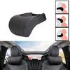Memory Foam Car Neck Pillow with PU Leather Cover - Headrest Neck Support Cushion for Vehicle Interior Accessories