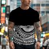 Мужская футболка с 3D-принтом, черно-белая, модная, с геометрическим узором, с короткими рукавами, быстросохнущая, дышащая, повседневная