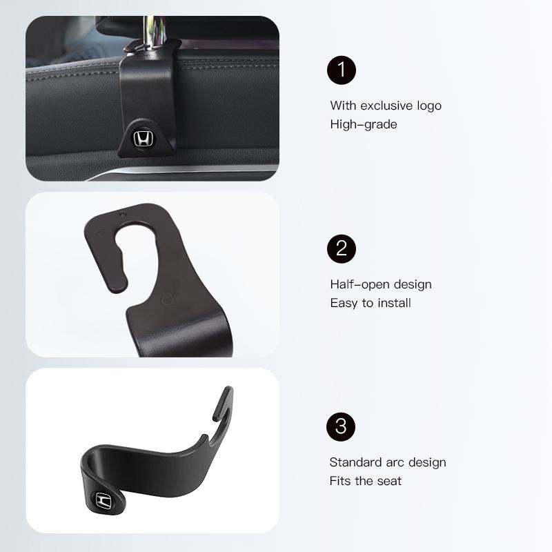 Car Portable Seat Back Hooks Storage Tools Accessories For Honda civic accord fit jazz pilot CRV odyssey passport city shuttle akn256