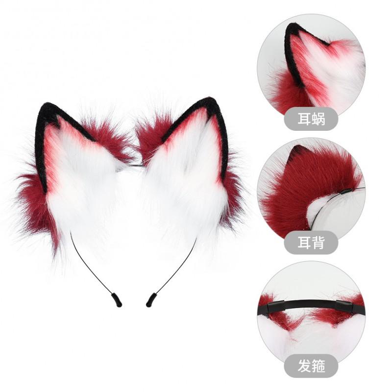 Adjustable Color Changing Beast Ear Headband Halloween Cosplay Wolf Ears Anime Party Costume Accessory