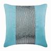 Blue Pillow Cover Metallic Beaded Sparkly Glitter Pillow Cover Silk Pillow Cover  Pillow Cover Solid Color Easter - Aqua Center