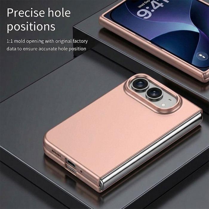 Coque + 2 Verres Trempés pour iPhone Duo, Protection Rigide Slim Anti-Rayures Antichoc Rose