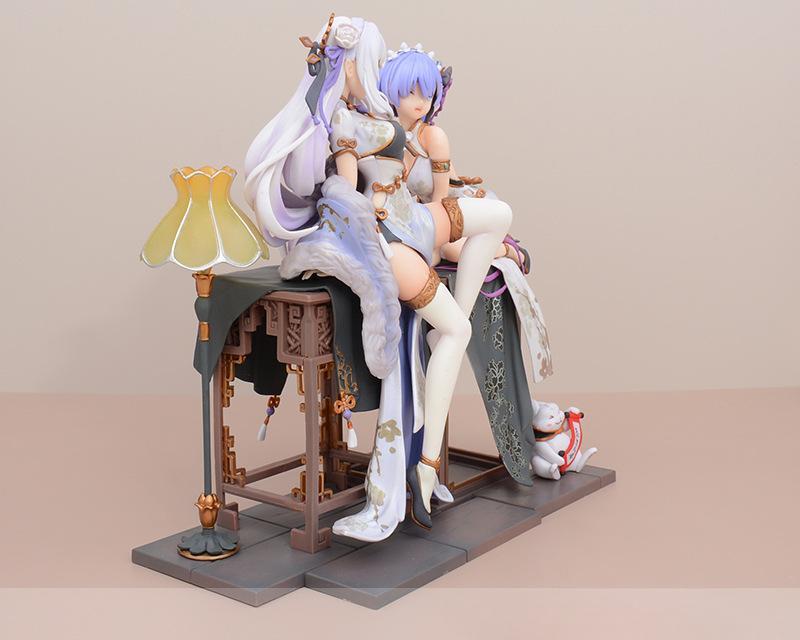 Китайский стиль Cheongsam Rem и Эмилия Фигурка Модель Орнамент