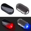 Автомобильный поддельный светильник безопасности на солнечной энергии, имитация манекена, сигнализация, беспроводное предупреждение, противоугонная лампа, светодиодные мигающие огни