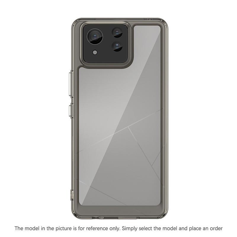 Прозрачный чехол PMMA для Asus Zenfone 11 Ultra 10 9 Zenfone11Ultra Zenfone10 Zenfone9 TPU цветной мягкий край жесткий чехол