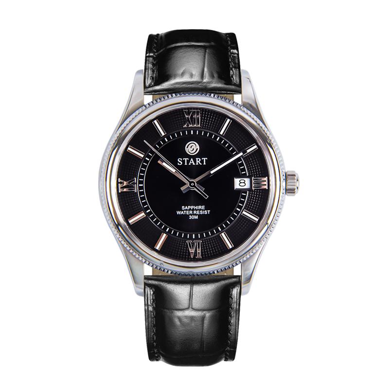 Start Модные мужские часы, швейцарские импортные кварцевые мужские часы со светящимся римским циферблатом и функцией даты