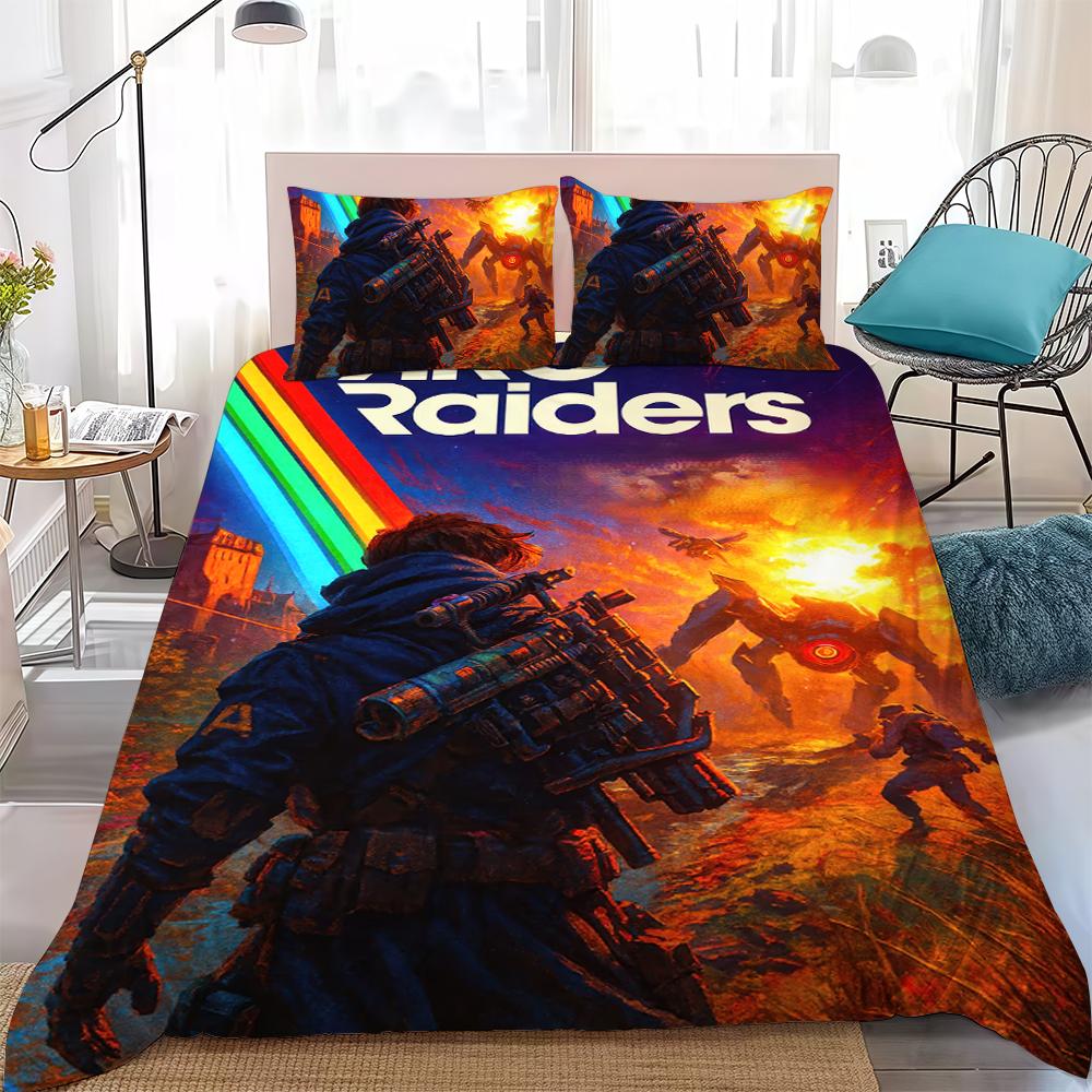 A-Arcs-Es R-Raiders-Es Игровой Комплект Пододеяльника Домашний Стиль Постельное Белье Мягкий Стираемый Хлопок Постель Комплект из 3 Предметов Подарок для Студенческого Общежития