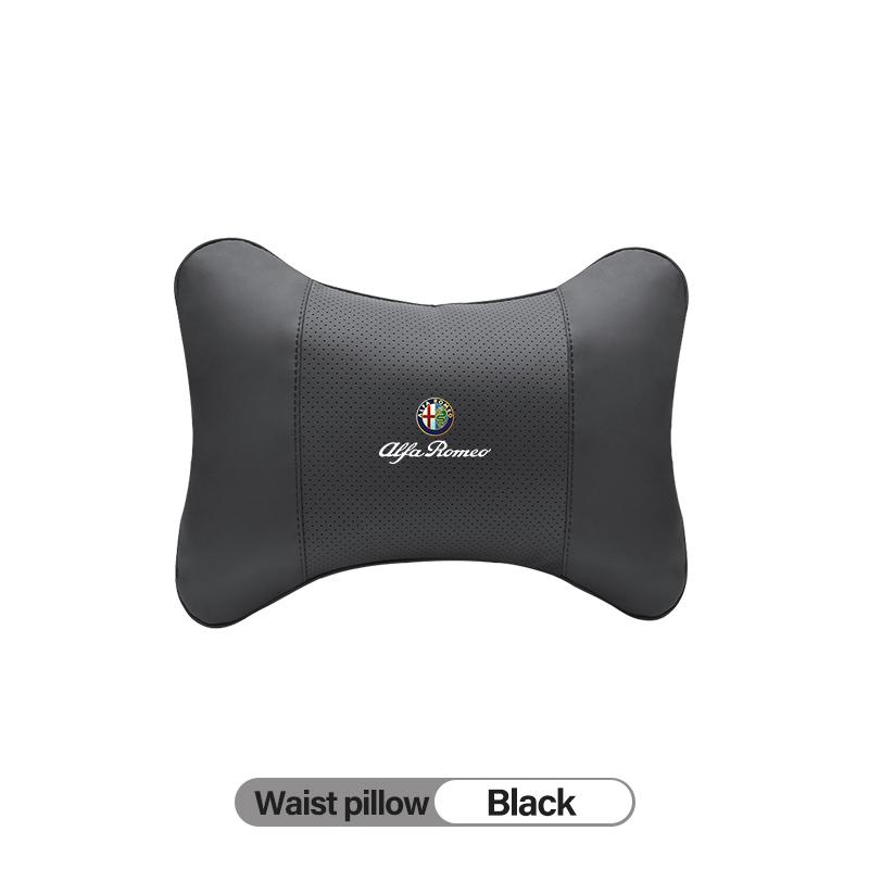 Car Stickers For Alfa Romeo High-quality Leather Car Seat Headrest Memory Foam Comfort Pillow Auto Interior For Alfa Romeo 4C 15