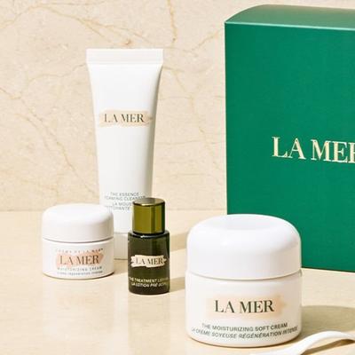 [La Mer] Набор Soft Cream 2025 30 мл (Мягкий Крем 30 мл + Crème de La Mer 7 мл + Очищающая пенка Essential 30 мл + Лосьон Treatment 5 мл)