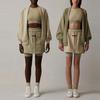 Fear of God Essentials SS22 Fleece Mini Skirt Women Skirts Wheat FOG-SS22-69