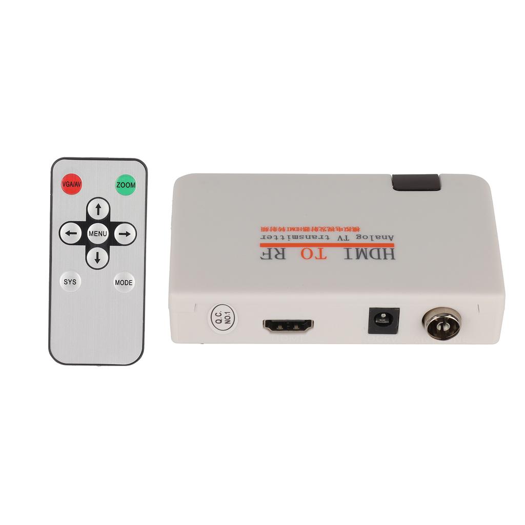 Преобразователь мультимедийного интерфейса высокой четкости в RF-адаптер с дистанционным управлением, разъем 100‑240 В EU