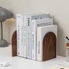 Nature Wooden Bookends Desktop Bookshelf Desk Organizer Office Home Book Accessories Storage Book Holder Wood Book Ends