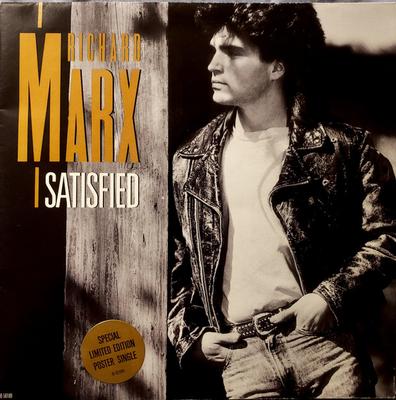 7-дюймовая пластинка RICHARD MARX Satisfied B50189 EMI 1989 Канада Рок Б/у