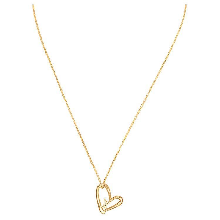 LOUIS VUITTON Limited Edition Heart Necklace Fall In Love M00465