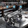Mould King 10230 Модель двигателя W12, Модель-реплика двигателя бензинового автомобиля, STEM-игрушка для детей, взрослых, автолюбителей и коллекционеров (871 штука)