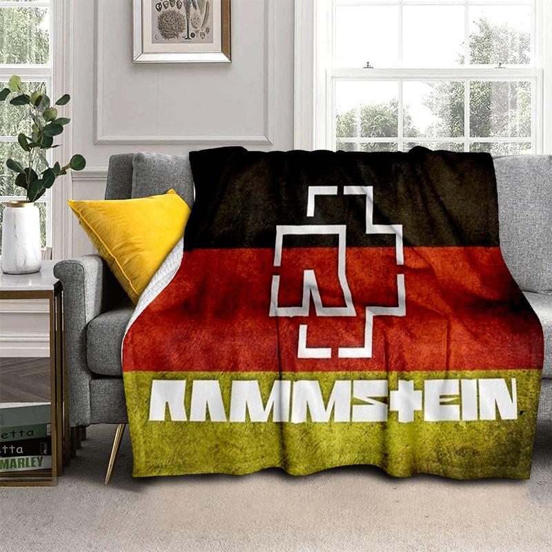Одеяло с 3D R-Rammstein Heavy Metal Band, мягкое одеяло для дома, спальни, кровати, дивана, пикника, путешествия, офиса, одеяло, детское одеяло