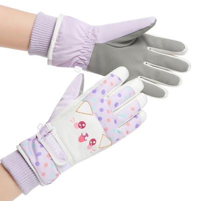 Full Finger Children Ski Gloves Cartoon Girls Skiing Gloves Kids Snowboard Gloves Boys/girls