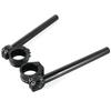 Adjustable Angle 37mm Separate Low Universal Fit for Motorcycles 37 37-Piece Handlebars, Type, 22.2mm, Black,