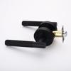 Viladepot Privacy Door Handle Knurled Handle Lever Bedroom Bathroom Passage Door Lock Reversible Keyless
