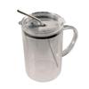Transparent Glass Tumbler with Lid and Straw Drinking Glass Mug Glass Water Cup  Summer