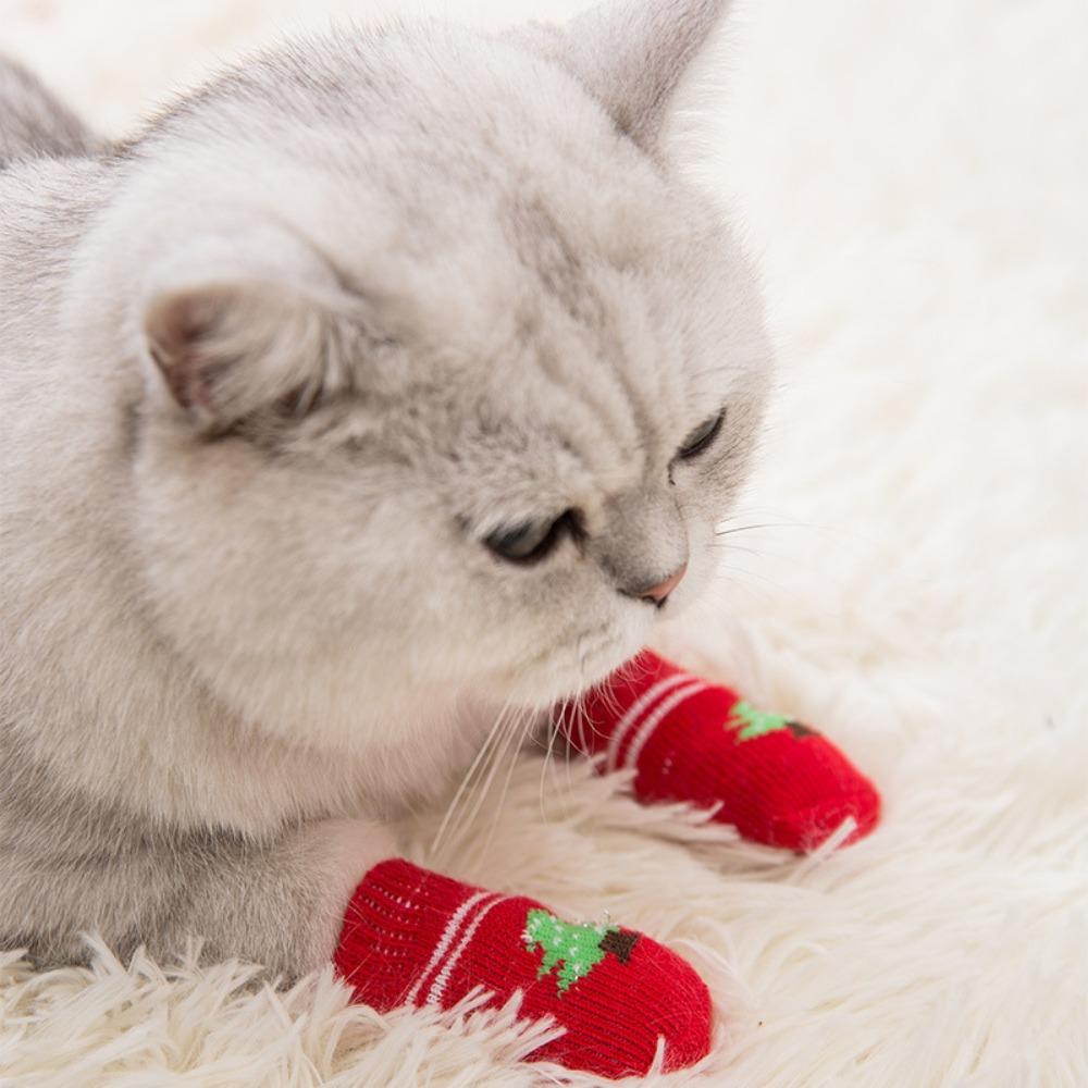 Anti slip Soft Breathable Freeze-proofing Puppy Socks Cat Socks Pet Foot Cover Dog Paw Protectors