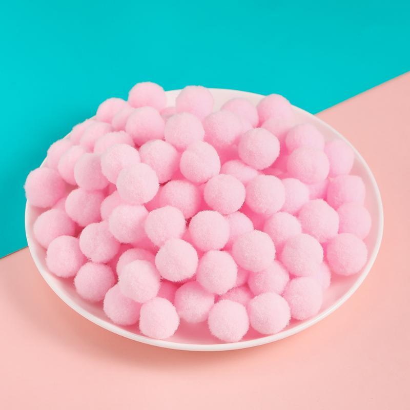 50 шт./упак. Разноцветные Полиэстеровые Шерстяные Помпоны Шарики DIY Аксессуары для Ручной Работы Ювелирные Изделия