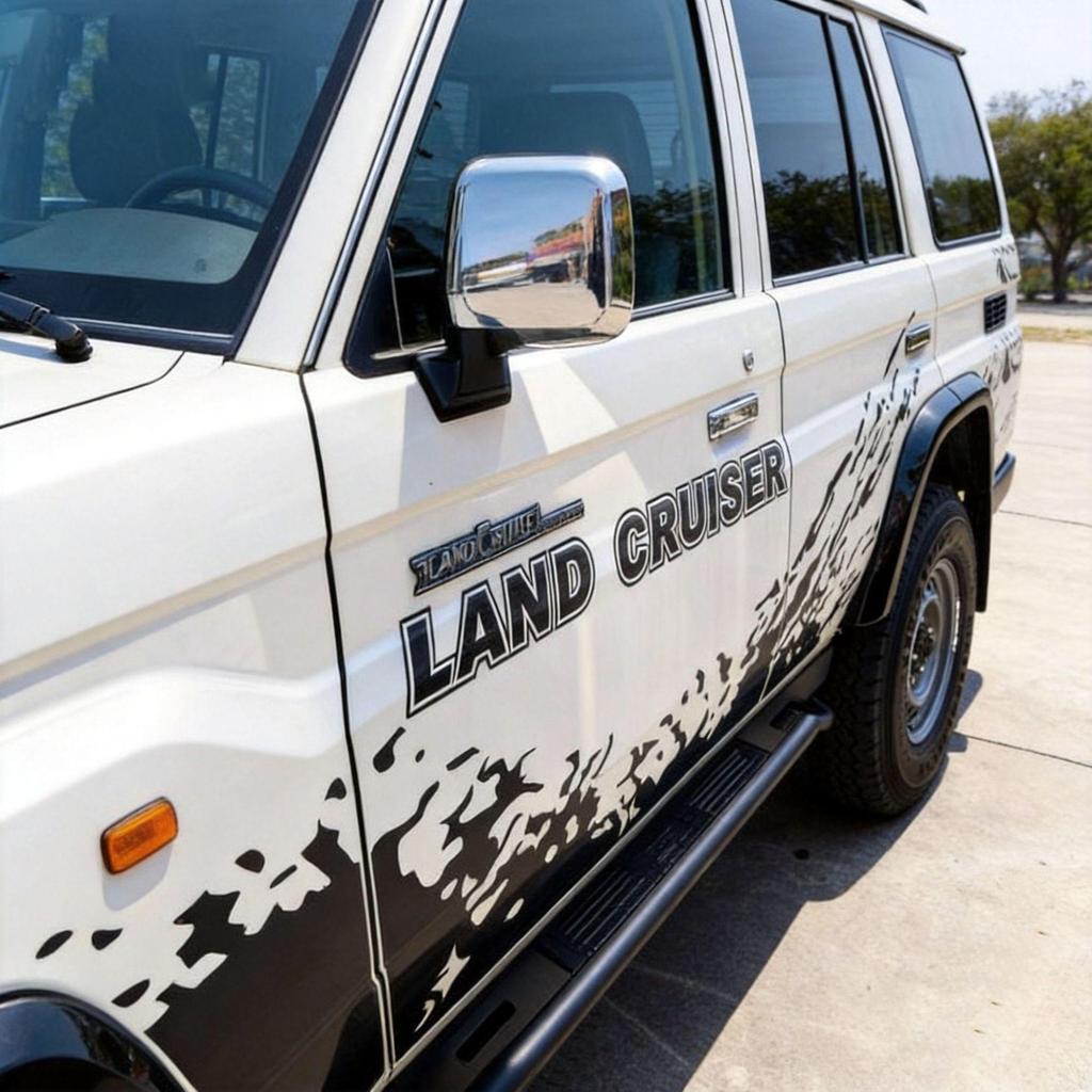 Алюминиевые боковые подножки для Toyota Land Cruiser LC76