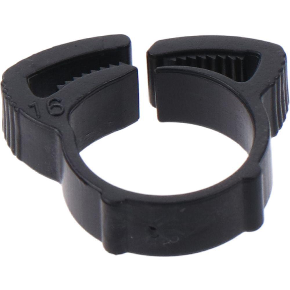 10 шт. в упаковке, нейлоновые прочные хомуты для шлангов с двойным захватом черного цвета с защелкивающимся захватом из нейлона и пластика для шлангов/труб