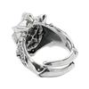 Artemis Classic Dragon Claw Free Size Silver Brand 925 Silver Ring Ring, (ac-acr0234), Men's Accessory, Jewelry,