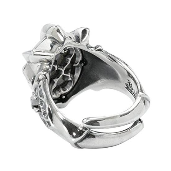 Artemis Classic Dragon Claw Free Size Silver Brand 925 Silver Ring Ring, (ac-acr0234), Men's Accessory, Jewelry,