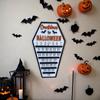 Адвент-календарь обратного отсчета Декор на Хэллоуин с движущимися блоками Украшение в виде летучих мышей Праздничный подарок