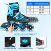 Adjustable Illuminating Inline Skates with Light Up Wheels for Kids and Youth Girls Boys Inline