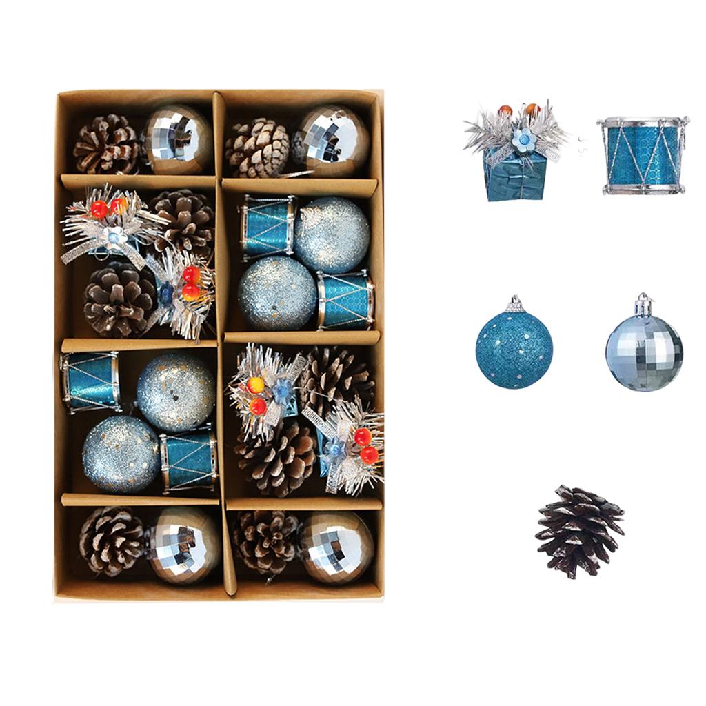 Christmas Decorations, Christmas Balls, Bells, Gift Bags,  Cones, Drums, Christmas Tree Ornaments