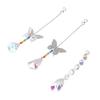 3Pcs Colorful Crystal Suncatcher Durable Acrylic Metal Beautiful Colors Hanging Sun Catcher for Window Office Home