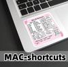 Наклейка для ноутбука MacBook от Shortcut Stickers