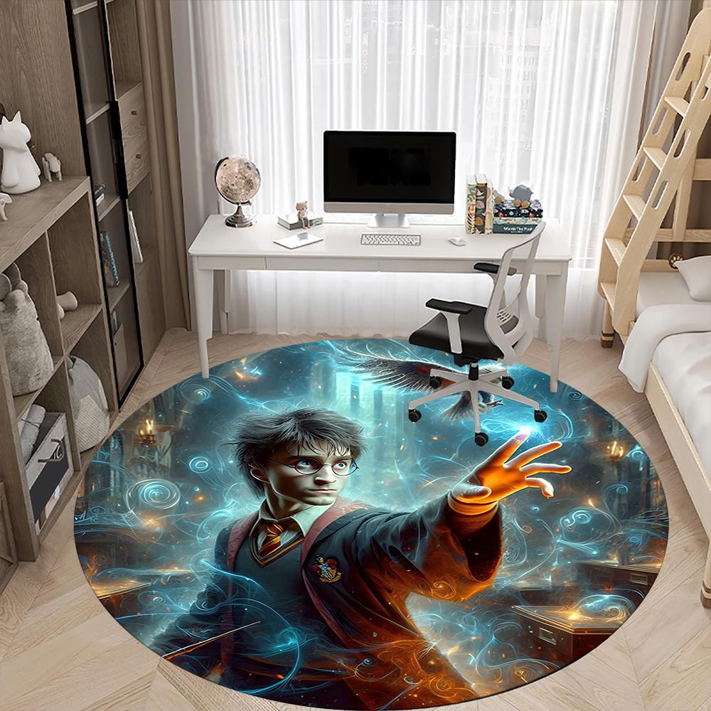 1pc Harry Potter Chair Carpet for Office Non-Slip,Machine Washable Rug for Office, Room - Holiday Decor - Machine Made yy251017300