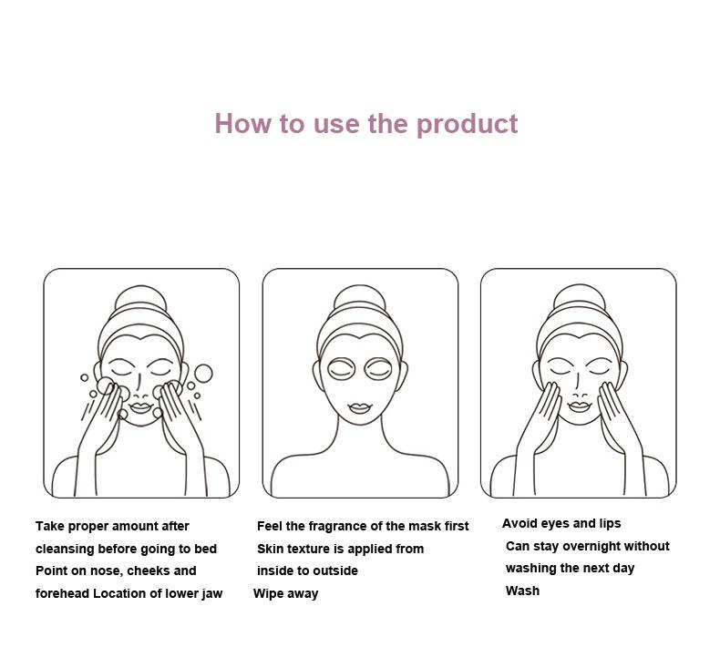 10 шт./лот, брендовая ниацинамидная маска для сна, сужающая поры маска, увлажняющая одноразовая маска для ухода за кожей, улучшение шероховатости, осветление