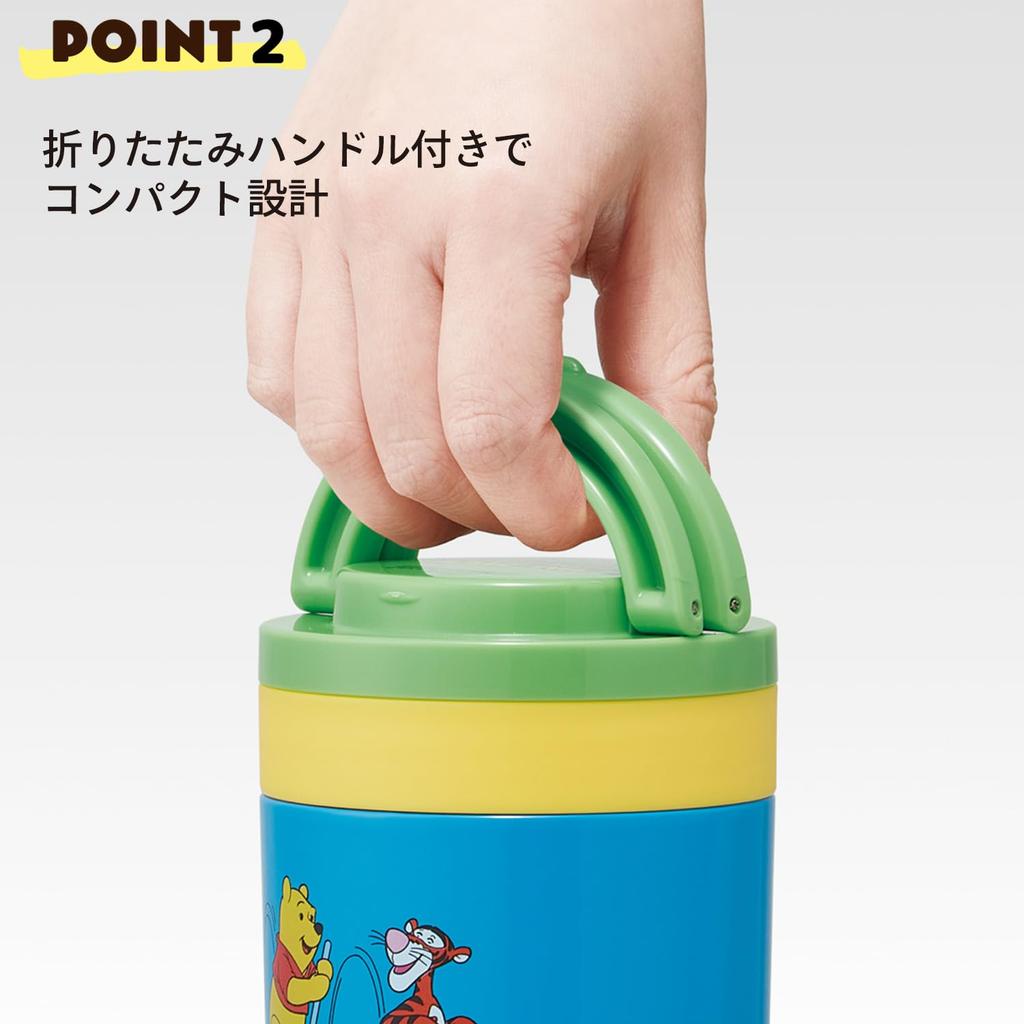 Банка для супа Skater 300 мл со складной ручкой Disney Retro Winnie the Pooh LJFO3AG67783, изолированная/холодная, антибактериальная,