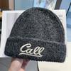 New Letter Embroidered Woolen Hat for Women In Autumn and Winter Trendy Brand Versatile Warm Student Couple Knitted Cold Hat