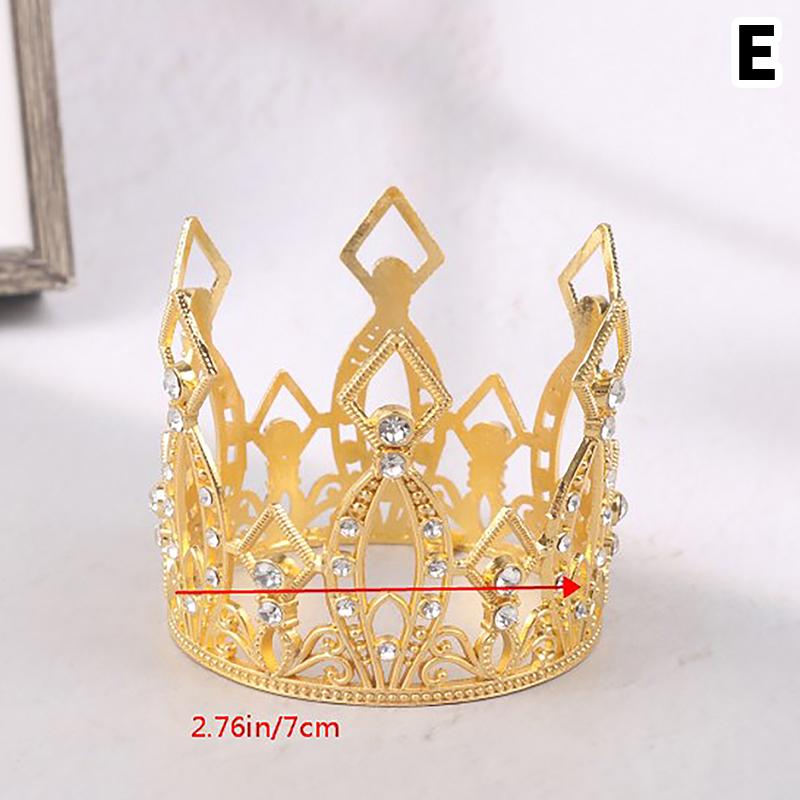 Crown Cake Decoration Princess Topper Children Ornaments For Wedding Birthday KTY