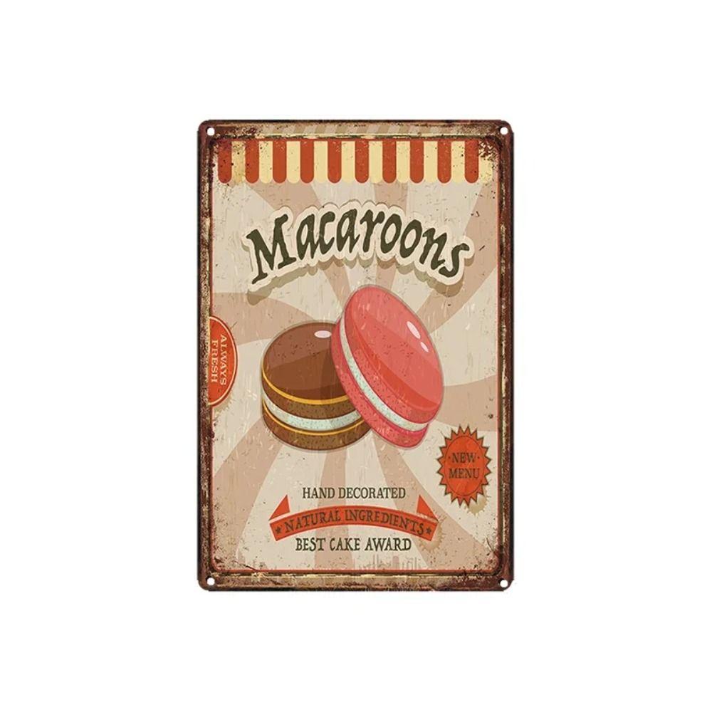 Десерт Металлическая настенная табличка Кухонный декор 30x20см