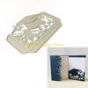 F26C Delicate Graduation Hat Metal Cutting Dies Craft Die Cuts Embossing Script Dies for DIY Scrapbooking Diary Embellishment