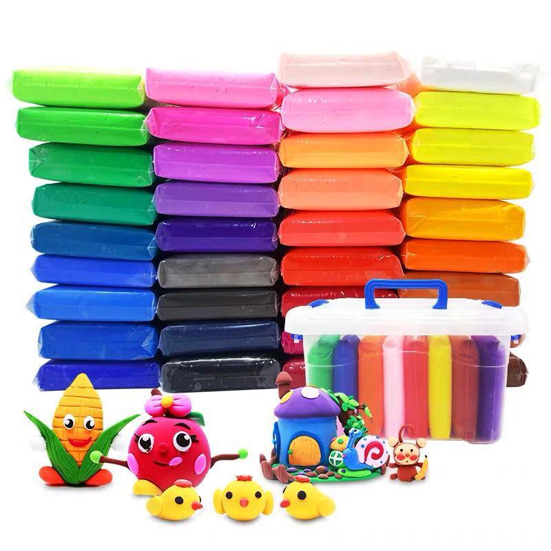 Super Light Clay: 12, 24, or 36 Color Sets for DIY Modeling, Eraser Clay, and Educational Space Clay