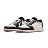 Jordan X Travis Scott Air Jordan 1 Синий Хвост Крючок 7.0 Низкие Нескользящие Низкие Винтажные Баскетбольные Кроссовки Женские DZ4137-700(Команда1897-)