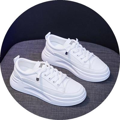 Маленькие белые туфли женские весенние дышащие студенческие кеды корейская версия обувь на платформе повседневная обувь кеды